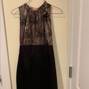 Allen B black lace cocktail dress size 6